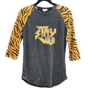 NWT S Tiger RANDY baseball t, LuLaRoe, Tiger, Stay Wild